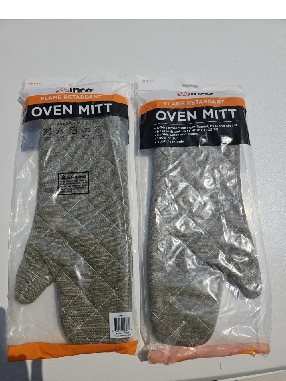 Winco Oven Mitts set of 2 NEW